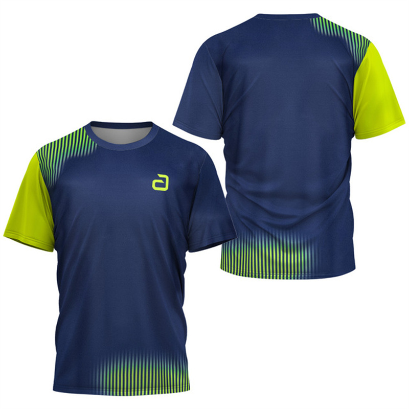 Men Table Tennis T-Shirt Under - Badminton Vector 评论和价格