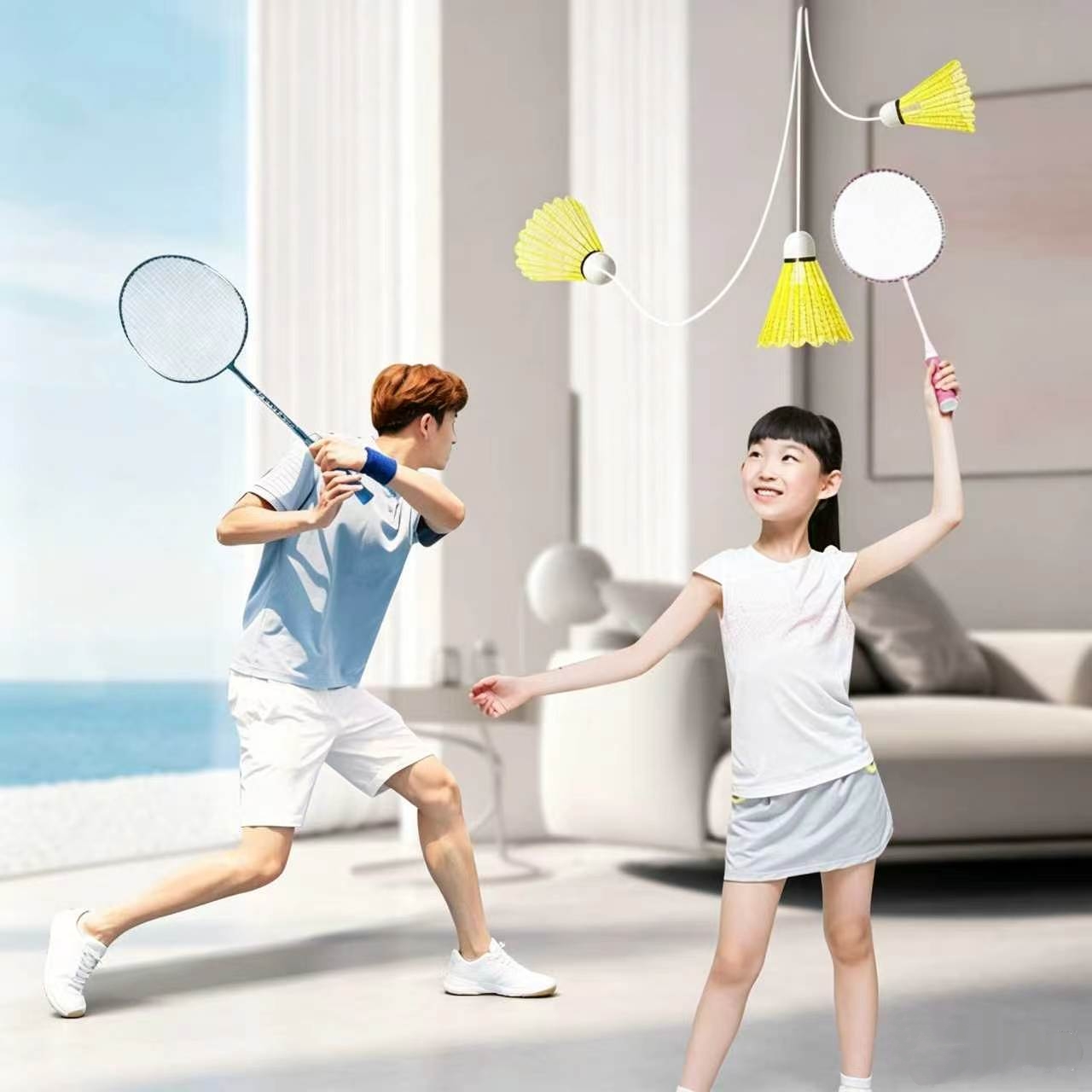 3Pcs Elastic Badminton Set wit - Badminton Talk 评论和价格